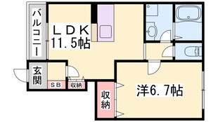 ハッピーヒルの物件間取画像